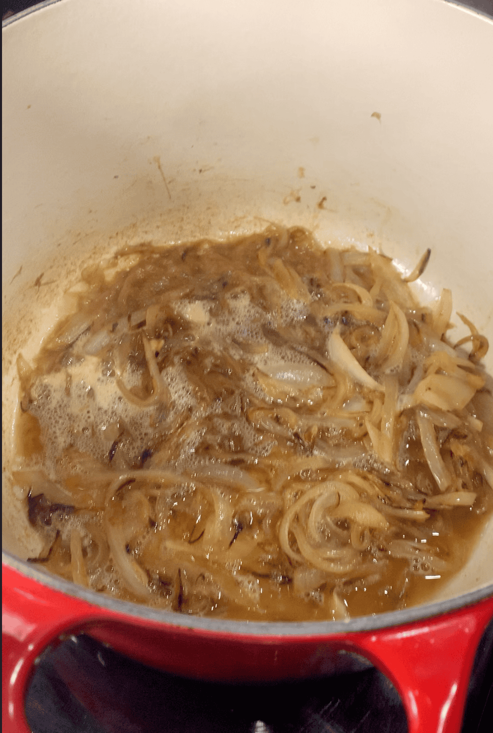 Caramelized Onions in Pot