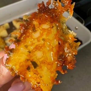Chive and Onion Crispy Parmesan Potatoes