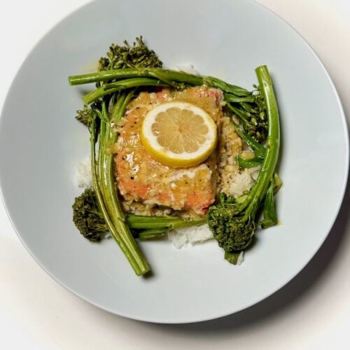 Foil Packet Salmon with Baby Broccoli - Carol Bee Cooks
