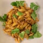 A bowl of one pot taco pasta