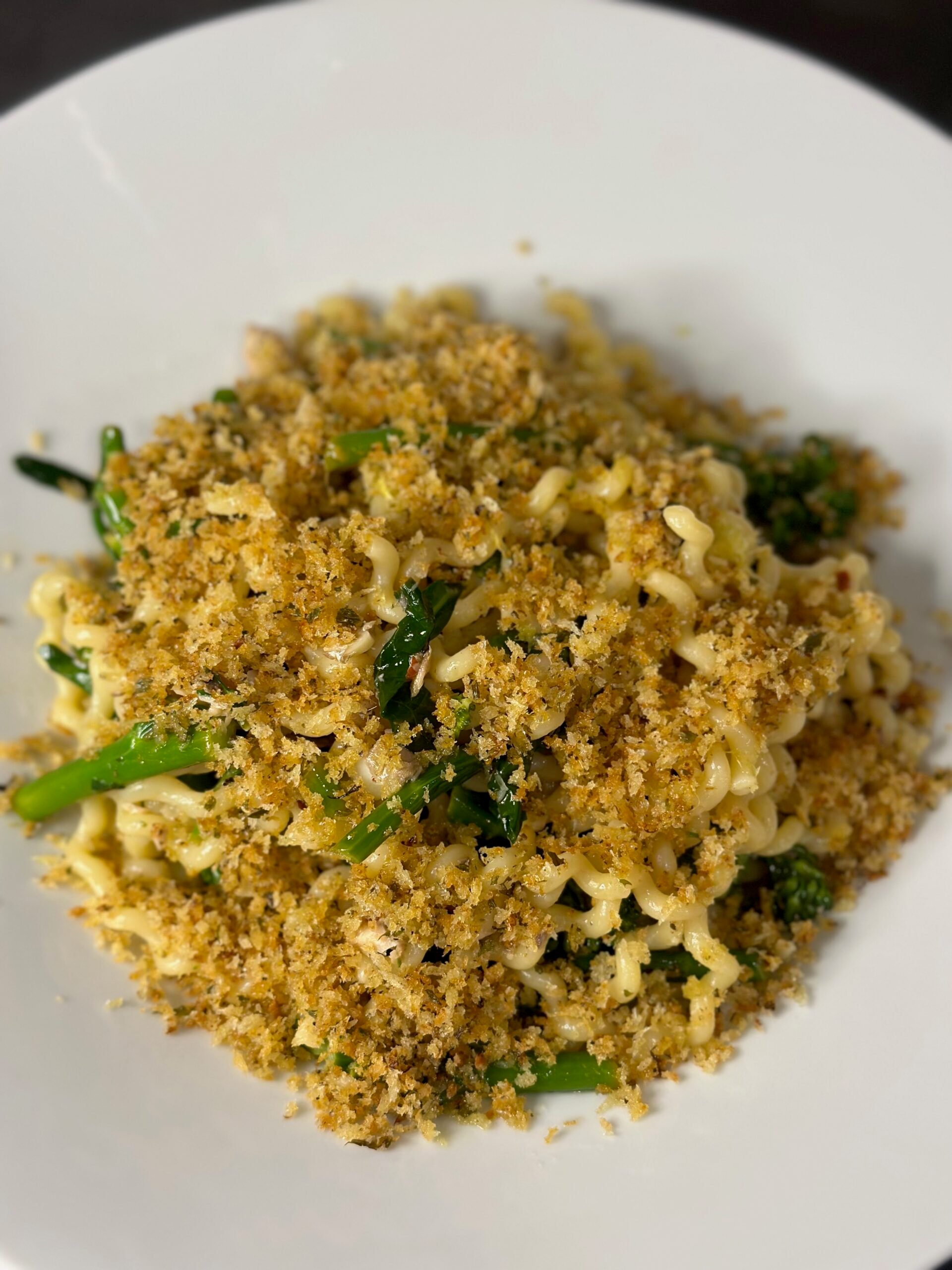 Tinned Fish Pasta with Lemon Garlicky Breadcrumbs-image
