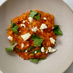 roasted red pepper orzo