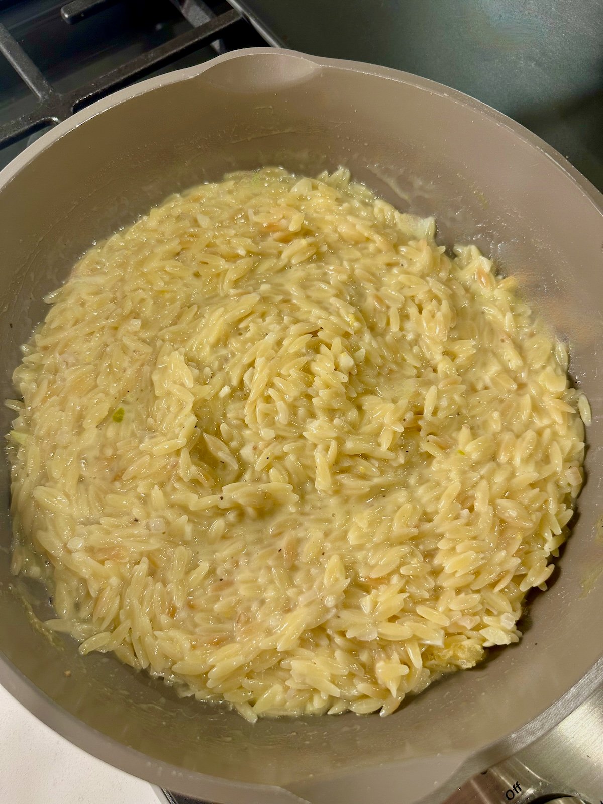 Orzo al Limone in Pan