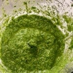 Food processor with pesto