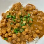 Coconut Chickpea Curry in bowl