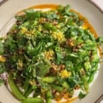 Scallion Yogurt Sugar Snap Peas