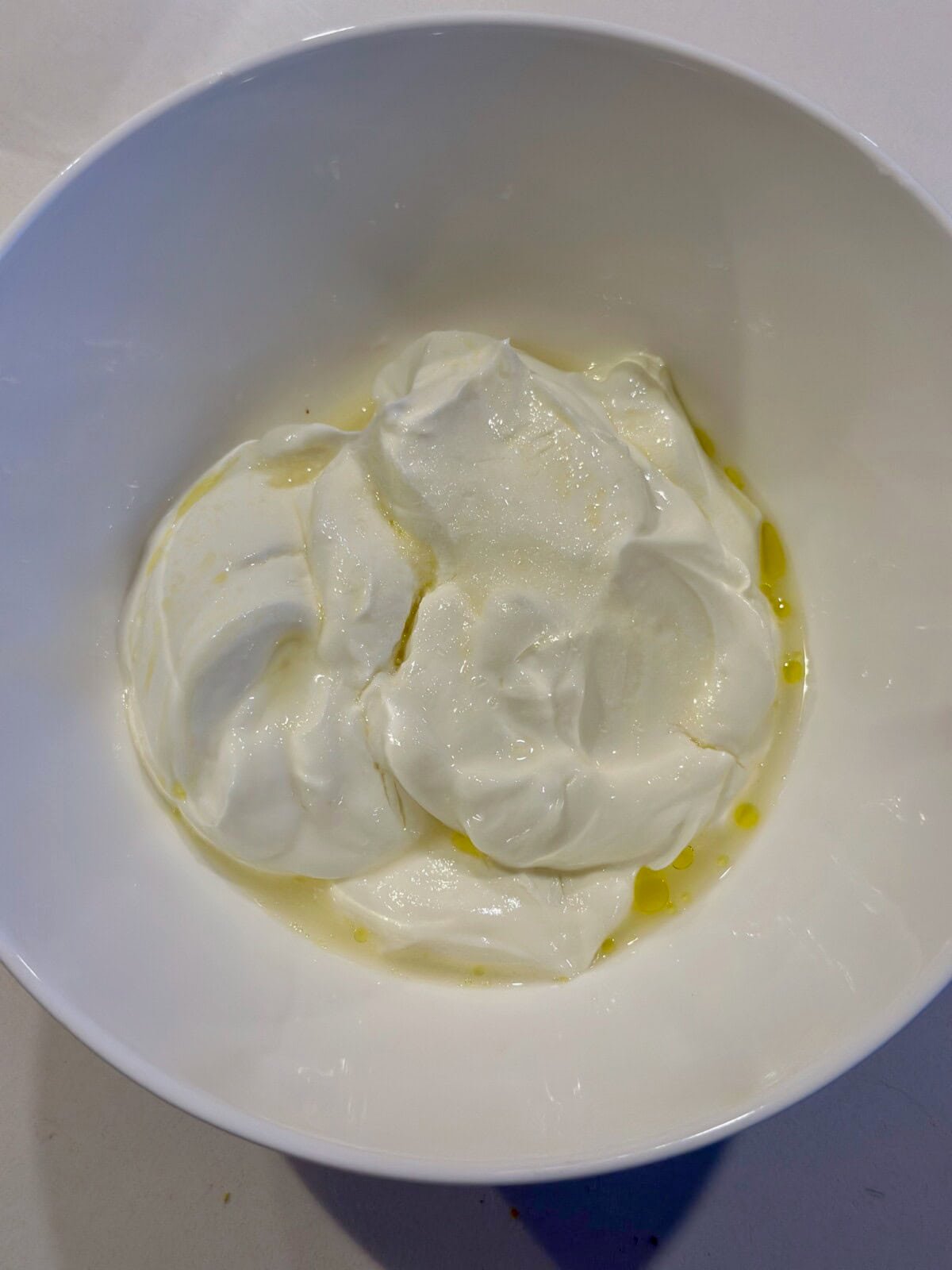 bowl of yogurt and lemon