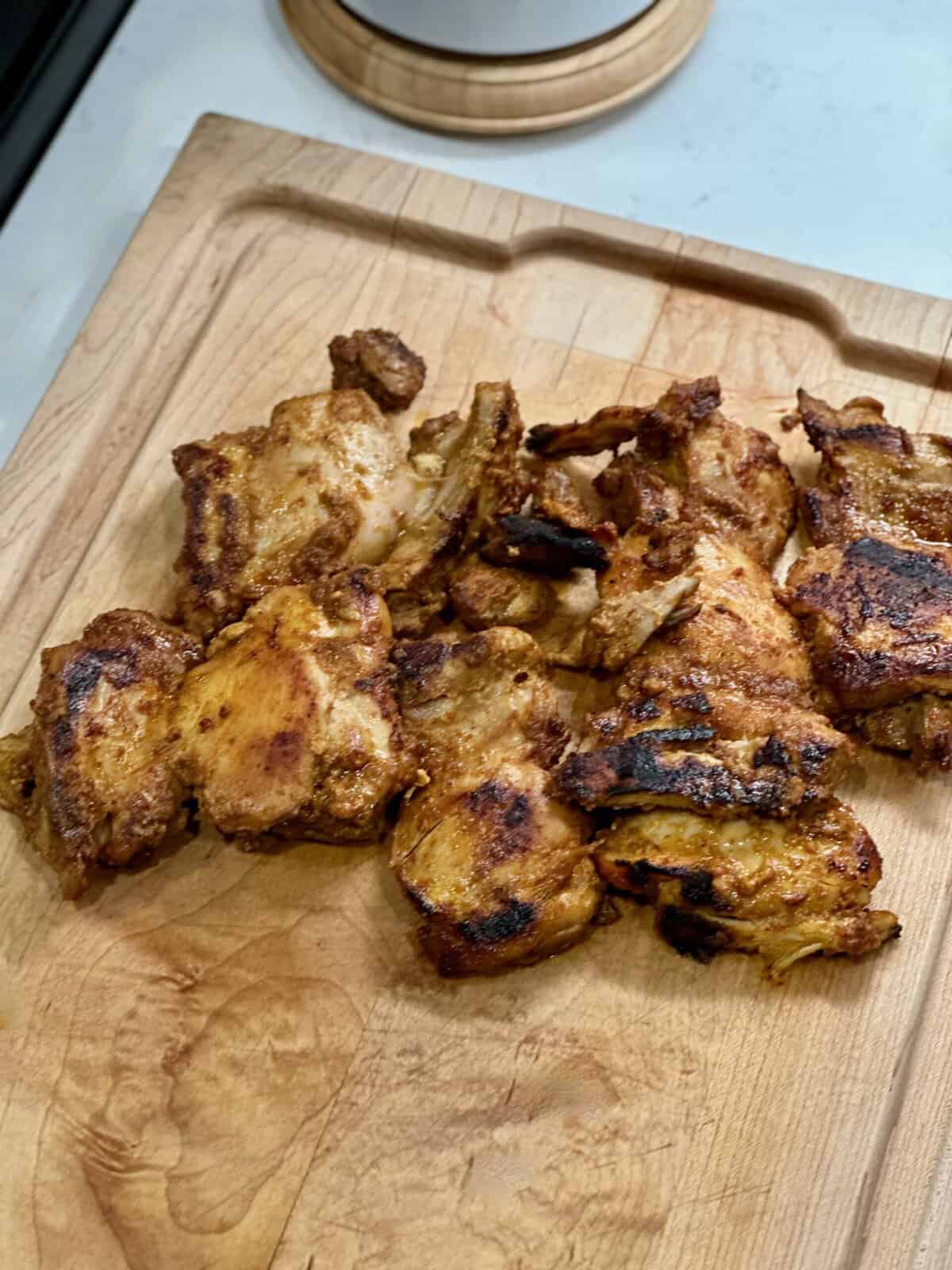 Chipotle Chicken on Cutting Board