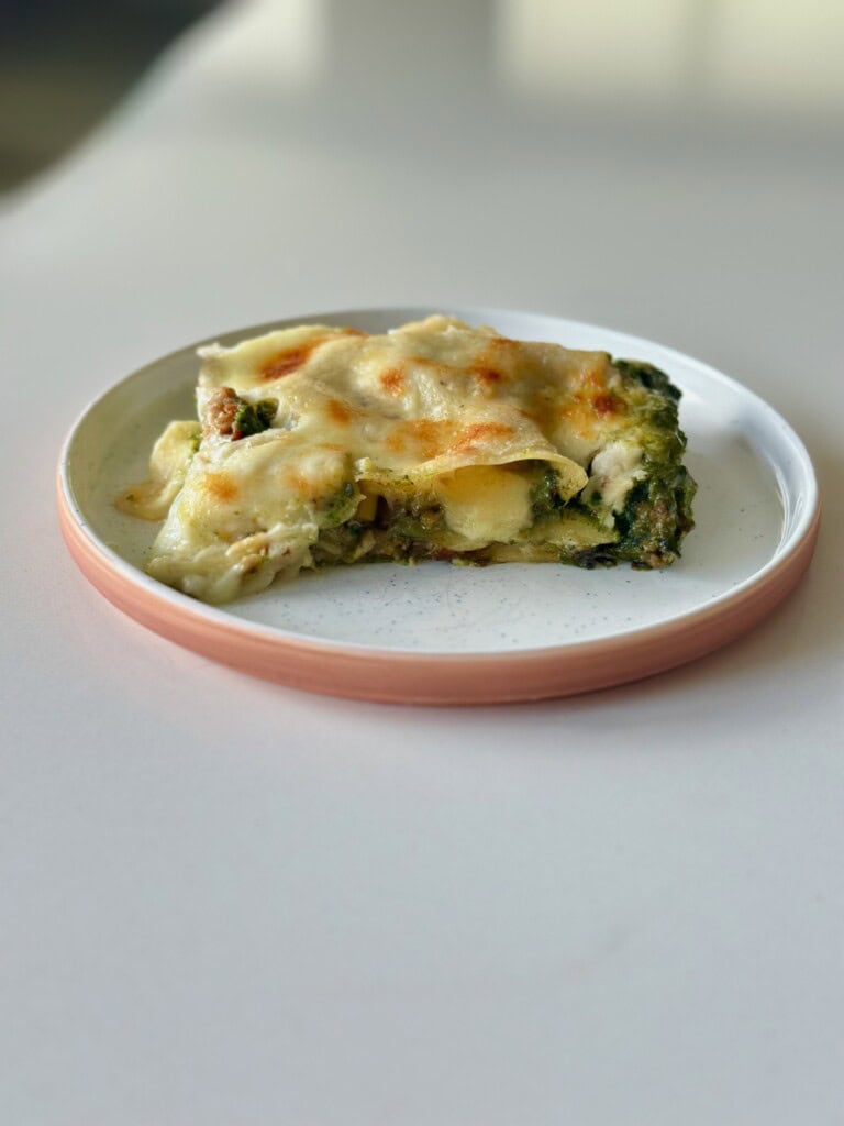Lasagna Color Green Lasagna with Béchamel (no ricotta) - Carol Bee Cooks