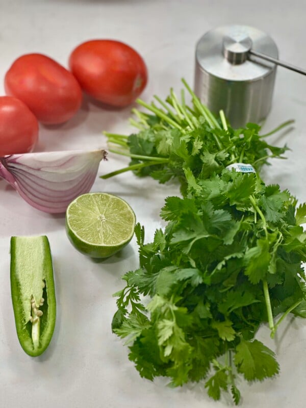 Ingredients for Chipotle Mild Salsa