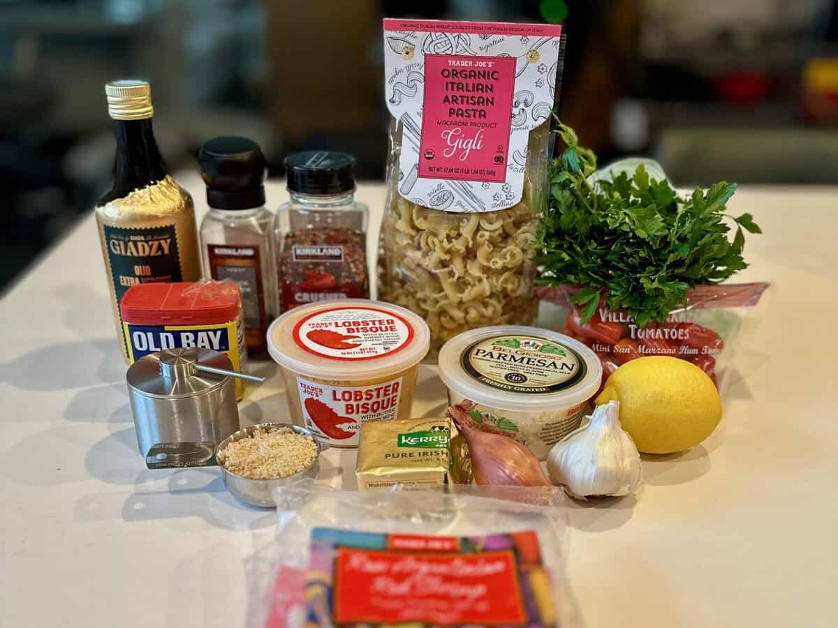Lobster Bisque Pasta Ingredients