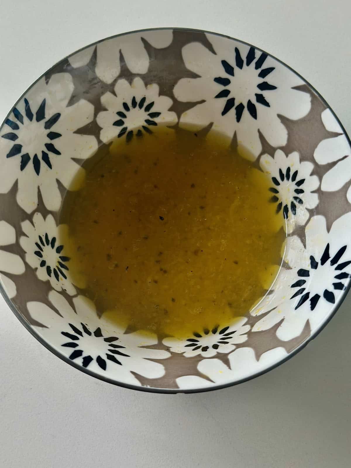 Citrus Vinaigrette in Bowl