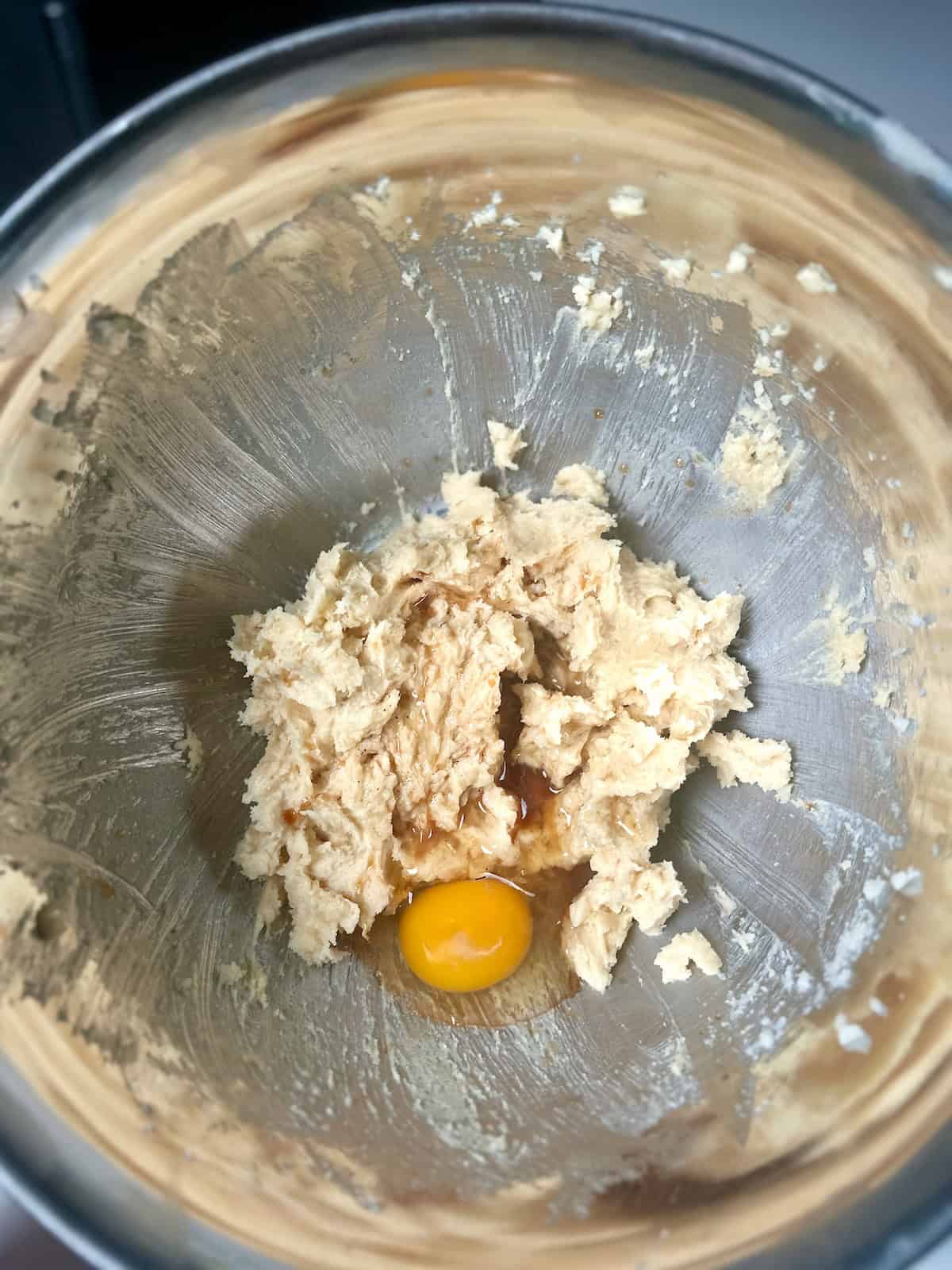 Egg and Vanilla in Cookie Dough