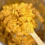 Butternut Squash Brown Butter Miso Pasta on Wooden Spoon